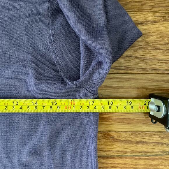 J. Jill Merino Wool Sweater Womens XS Purple Long Sleeve Minimalist Casual Basic - Picture 6 of 6